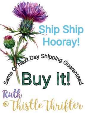 FAST SHIPPING @ThistleThrifter!